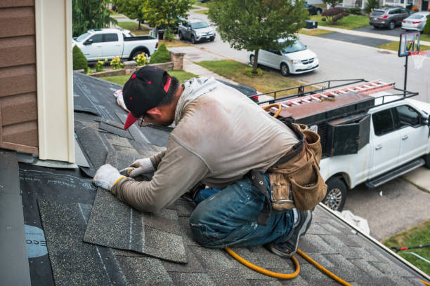 Professional Emergency Roof Repair technician working in Schellsburg, PA
